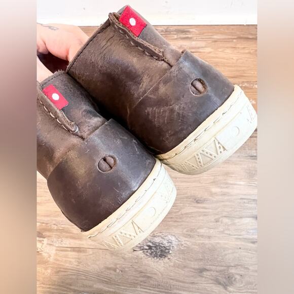 Oliberte NWT Bokoroo lace up sneakers leather shoes fair trade brown soft 40 - Picture 8 of 10
